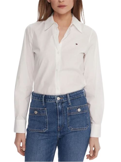Camicia in popeline regular fit Tommy Hilfiger | WW0WW47169YCF